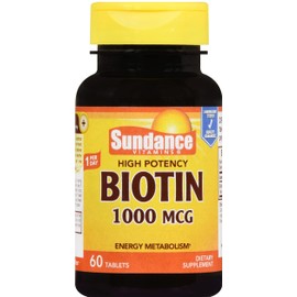 Sundance Biotin 1000 mcg - 60 Tablets, Pack of 6