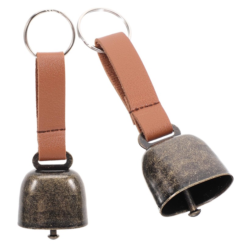 Kisangel 3sets Hanging Bear Bell Metal Camping Bell Loud for