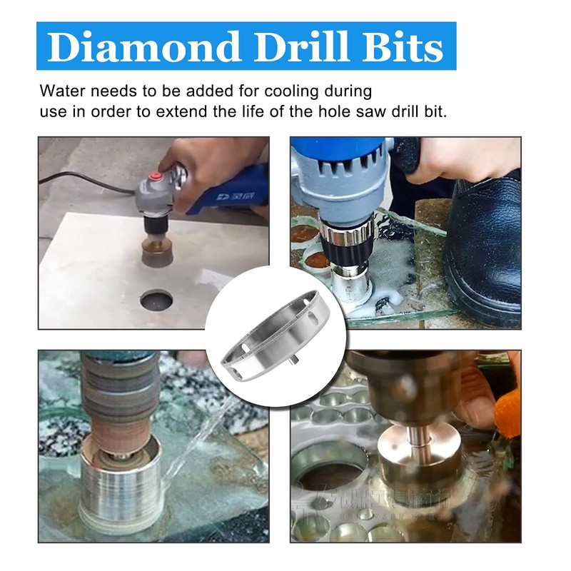 Luomorgo 115mm/4 1/2 inch Diamond Hole Saw, 1.1 inch Cutting
