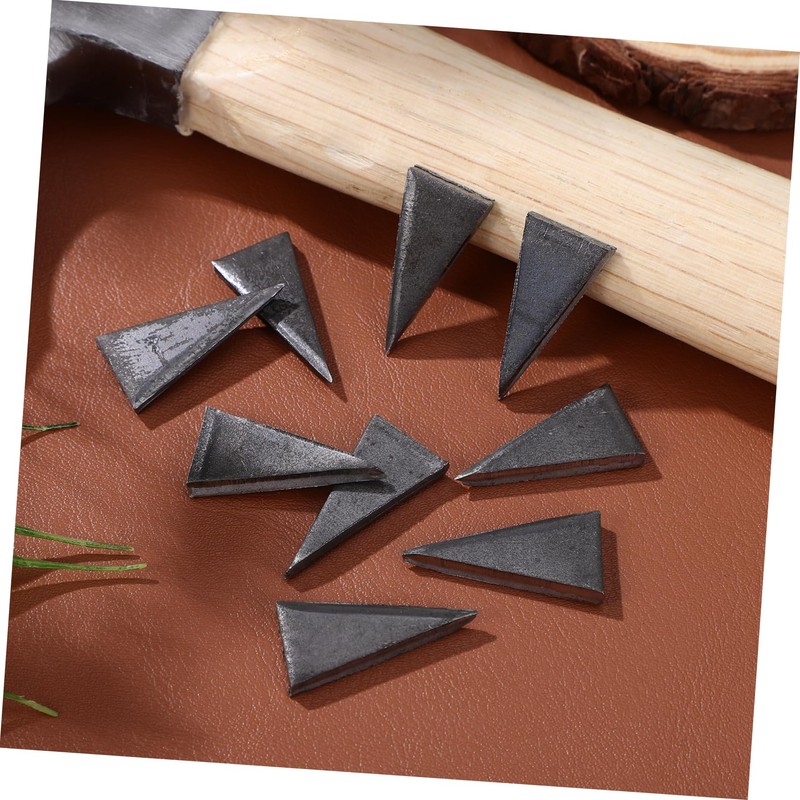 Operitacx 20pcs Carbon Steel Hammer Wedge Repair Tool Handle Fixing