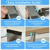 4-Pack Dishwasher Bracket-Undercounter, Dishwasher Clips, Dishwasher Mounting Bracket, with Screws