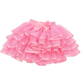 Tortoise & Rabbit Little Girls and Big Girls Tulle Tutu Skirt,Pink,5-6 Years