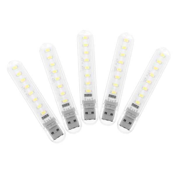 Operitacx 5Stücke USB LED Nachtlichter Mini Leuchten für Kleine Räume