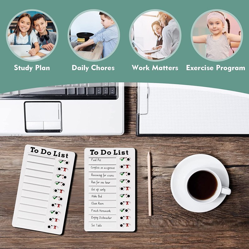 MEISO 2 Pack To Do List Checklist Board, Chore Chart