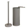 Zenna Home Easy Access Toilet Paper Holder with Lid, Rustproof,