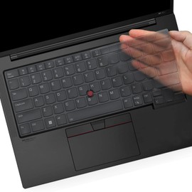 Keyboard Cover for 2024 2023 Lenovo Thinkpad x1 Carbon Gen 11/10 14", ThinkPad T14 T14s L14 P14s Gen 4/Gen 3, ThinkPad X1 Yoga Gen 8/7, E14 Gen 5 (Not Fit T14 L14 P14s Gen 2 1, E14 Gen 4/3)-Tinted TPU