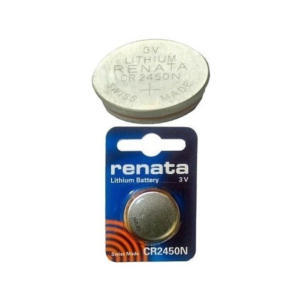 Renata, 2 x Genuine CR2450N 540mAh 3V Watch Lithium Button Cell Battery
