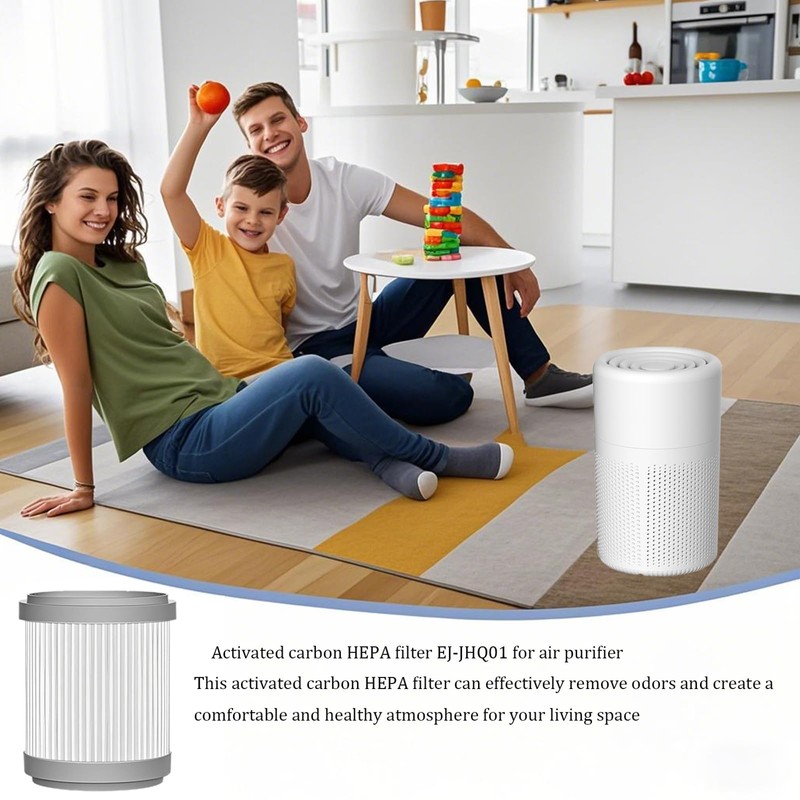 Air Purifier HEPA Activated Carbon Filter for EJ-JHQ01, Removes Dust,