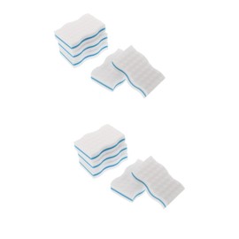 Minkissy 2sets Multifunctional Dish Cleaning Sponge Set Dish Sponges for Cleaning Pad Non-Scratch for Kitchen 5pcs*2
