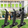 Pergola Roof Riser Stainless Steel Roof Riser Brackets for Patio