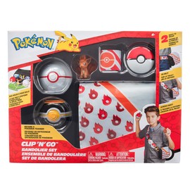 Pokémon Bandai Trainer Bag and Belt - Set with Bag, Belt, 2 Pokéballs, 1 Figure JW0028 (Random Model)