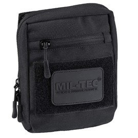 Mil-Tec Multipurpose Belt Bag with Velcro Back, black