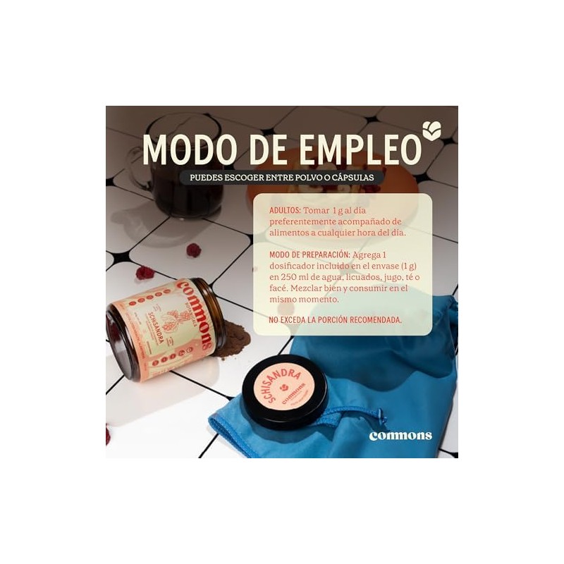 Commons Hongos Adaptógenos - Hongo de Baya Schisandra - Extracto