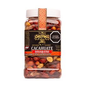 Cacahuate Oaxaqueño con Chapulin 240g Chilipines, botana salada, chapulines, snack saludable 0.240kg