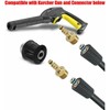Gold High Pressure Washer Adapter, Hose Adapter Quick Connect, Brass