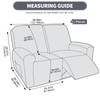 JIVINER Loveseat Recliner Covers, Jacquard 4 Piece Recliner Sofa Cover