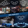 Hexagon Garage Lights 240W 26400LM - 25 Pack Super Bright