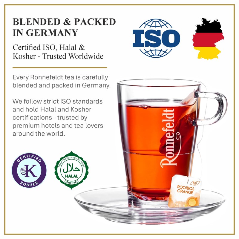 Ronnefeldt Teavelope Rooibos Orange – Caffeine-Free South African Red Herbal