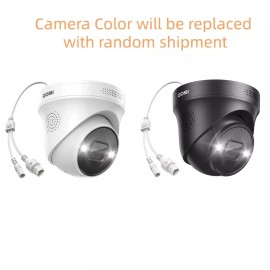 ZOSI 4PK 4K PoE Security Camera AI Human Vehicle Detect Night Vision Audio NVR