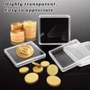 LDXDRU 50 Pack Coin Capsules, Plastic Coin Holders, Coin Protectors