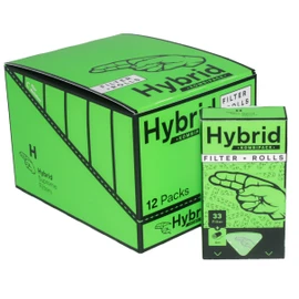 Hybrid Combo Pack | Display Box 12 Packs | 33 Activated Carbon Filters | 4 Metre Ultra Thin Roll