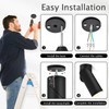 YindaLux Set of 2 LED Surface-Mounted Spotlights, Dimmable, Swivelling Ceiling