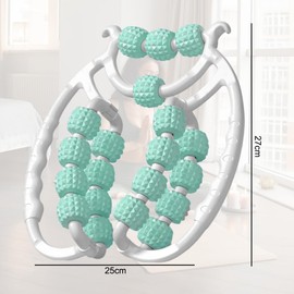 Leg Massager - Massage Roller Legs, Thin Leg Fat, Promotes Blood Circulation, Massage Roller, Suitable for Leg, Arm Massage (2-Green)