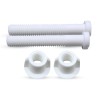 DURABLE Toilet Seat Screws Hinge Bolt & Nut Kit -