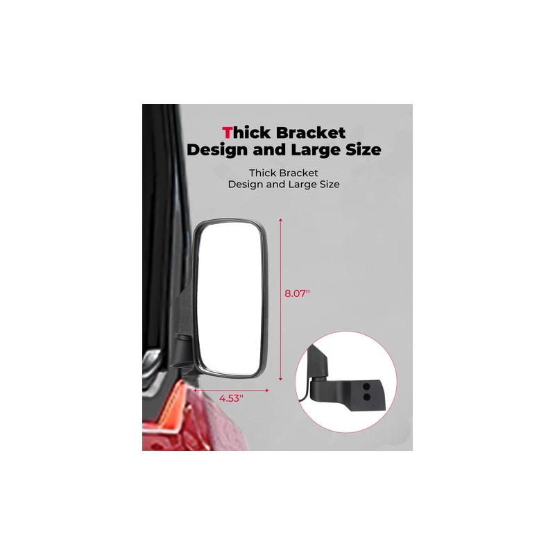 OUMURS 2889241 Side View Mirrors Door Mounted for Polaris Ranger