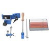 Professional Knife Sharpener with 10 Whetstones, 360° Rotation Flip Design