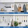 Shower Curtain Hooks Rings，Double Sided Shower Curtain Hooks Rust Proof，12