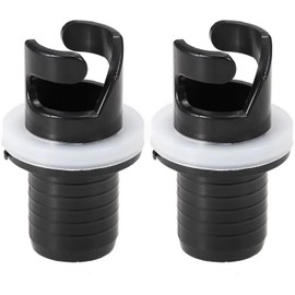 2 Pcs Black Boats Air Foot Pumps Hose Adapter Inflatable Kayak Air Valves Adapter Kayak Foot Pumps Valves Adapter for Inflatables，Kayaking