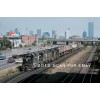 TRP Transportation Series Penn Central freight leaving Boston Beacon Park Yard Postcard - MINT!