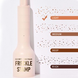 Fünf-Punkt-Sommersprossen-Stempel & flüssiger Mikro-Puder-Sommersprossen-Stift, Natürlicher Hellbraun Freckle Pen, 24h Haltbar | Wasserdichter Make-up Freckles mit DrucktechniK