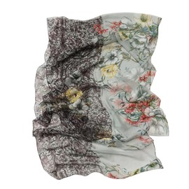 FAIRYGATE Schal Damen Seidentuch Tücher Stola Tuch Halstuch in zartem Creme Kopftuch Damen Seidenschal Elegante Schals 38017