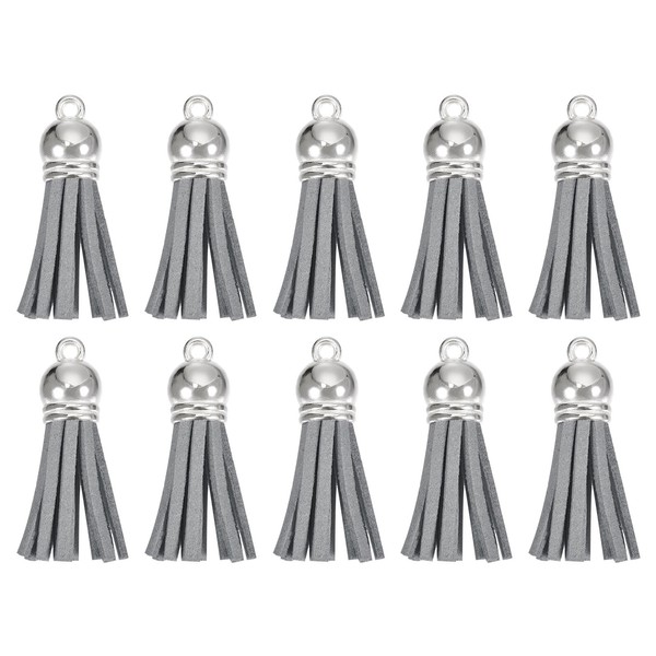 QUARKZMAN Pack of 30 1.5 Inch Leather Tassels Key Chain