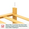 Smiry Shoe Rack, 3 Tier Bamboo Shoe Organizer, Stackable Free
