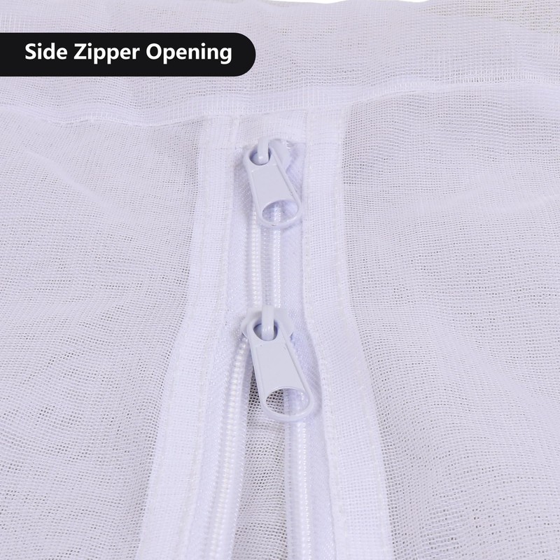 Zippered Caterpillar Sleeve, Milkweed Plant Netting, Garden Netting Plant Covers