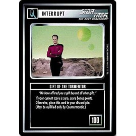 Decipher Star Trek CCG 1E Q Continuum Gift of The Tormentor 106C