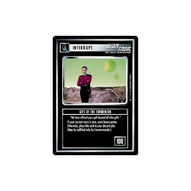 Decipher Star Trek CCG 1E Q Continuum Gift of The