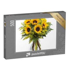 puzzleYOU: 500 Piece Sunflower Bouquet - Jigsaw Puzzle Collection Bouquets, Flowers & Plants