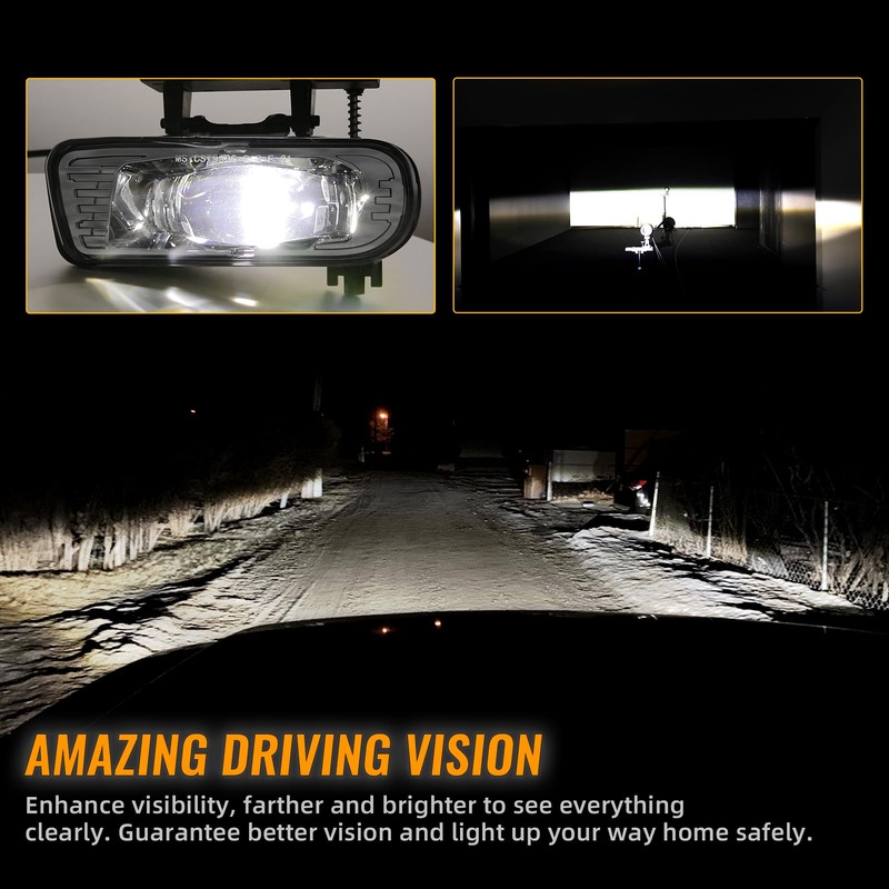 DOT Approved LED Fog Lights Fog Lamps Replacement Compatible with