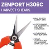 Zenport H306 Euro Style Harvest Shear, Curved Carbon Steel Blade