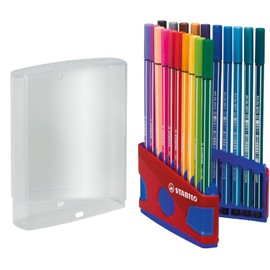 STABILO Pen 68 Plumon de Punta de Fieltro - ColorParade - 20 piezas - Colores surtidos