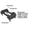 Heavy-Duty Dolly for 16/23 Gallon Slim Trash Can – 4-Wheel