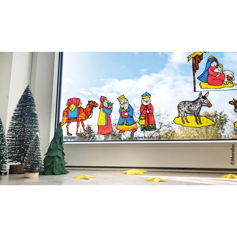 Marabu 0406000013908 Window Colour Fun & Fancy "XMAS Traditional" Water