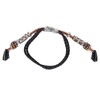 Retro Sports Watch Band Metal Beads Leather Wrist Watch Strap