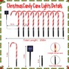20 Pack Solar Christmas Candy Cane Lights, Christmas Decorations Outdoor