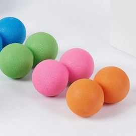 Lacrosse Ball Foot Acupressure & Peanut Massage Ball Lacrosse Ball Single (Black) 5ea