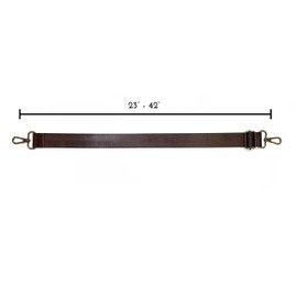 JL Gardenet Standalone Extra Long Extendable Nylon Belt, Brown, 23 inches to 42 inches long, 1.5 inch wide